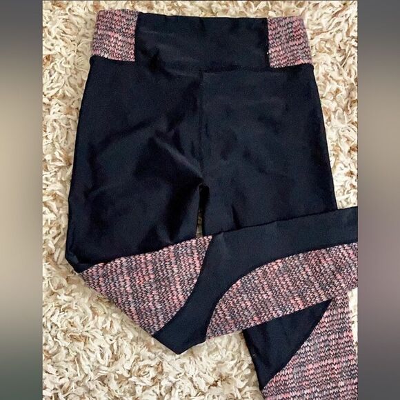 Free People Movement Leggings Black Red S - Picture 4 of 5